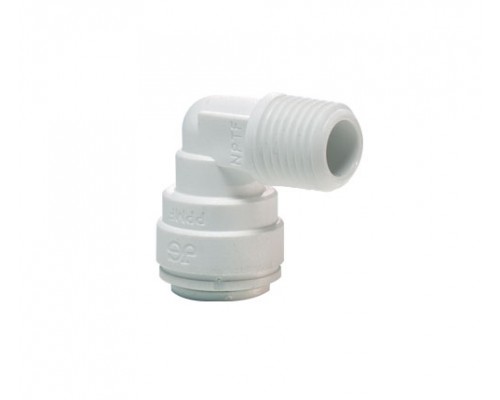 1/4" x 1/8 NPTF Adaptor αρσενικός γων. White PP