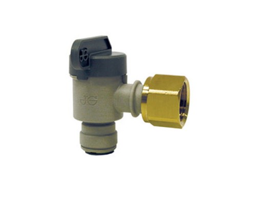 1/2" BSP Γωνία υδροληψίας με διακόπτη για 3/8" σωλήνα ορειχ.