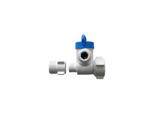 3/8" - 1/2" BSP Ταφ υδροληψίας με διακόπτη για 1/4" σωλήνα acetal.