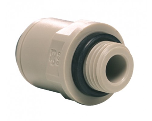 1/4" x 1/4 BSP Adaptor αρσενικός O-ring Grey