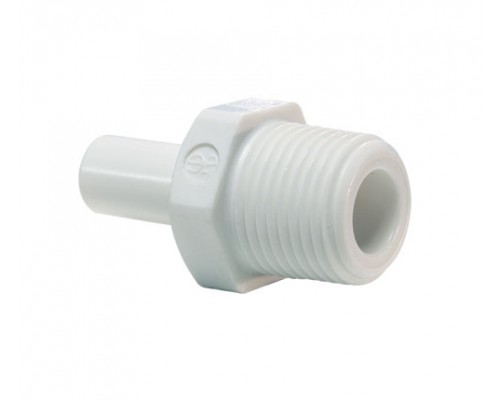 1/4" x 1/4 NPTF Μεικτός Μαστός Σπειρ. White