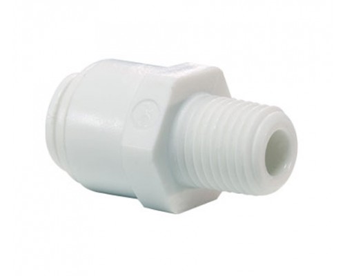 1/4" x 1/4 NPTF Adaptor αρσενικός White