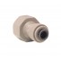 1/2" x 1/2 BSP Adaptor Θηλυκός κων. Grey