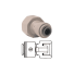 1/4" x 1/2 BSP Adaptor Υδροληψίας τσιμ. Grey