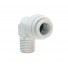 1/4" x 1/8 NPTF Adaptor αρσενικός γων. White PP
