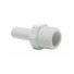 3/8" x 3/8 NPTF Μεικτός Μαστός Σπειρ. White PP