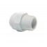 1/2" x 3/8 NPTF Adaptor αρσενικός White PP